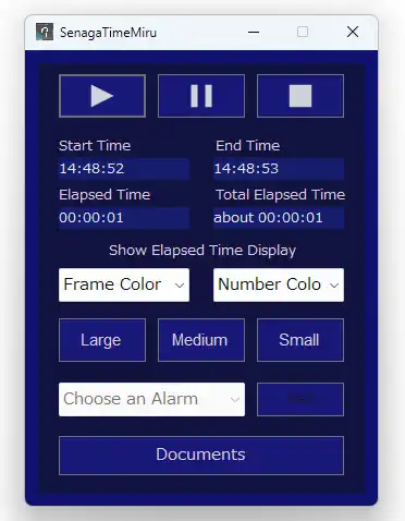 SenagaTimeMiru Window Blue Color