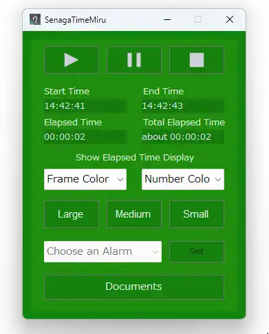 SenagaTimeMiru Window Green Color