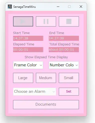 SenagaTimeMiru Window Pink Color
