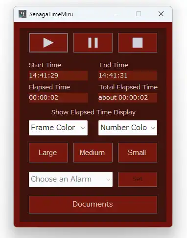 SenagaTimeMiru Window Red Color