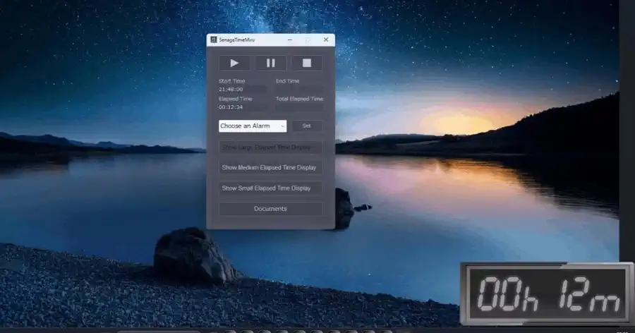 SenagaTimeMiru - A cool desktop app that displays elapsed timeのヘッダー画像